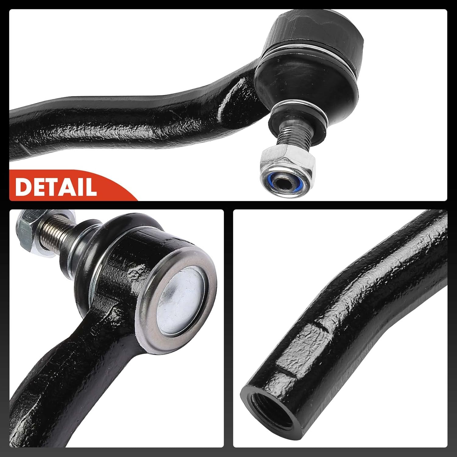 A-Premium 2 x Front Outer Tie Rod Ends, Compatible with Toyota Corolla 2003-2008