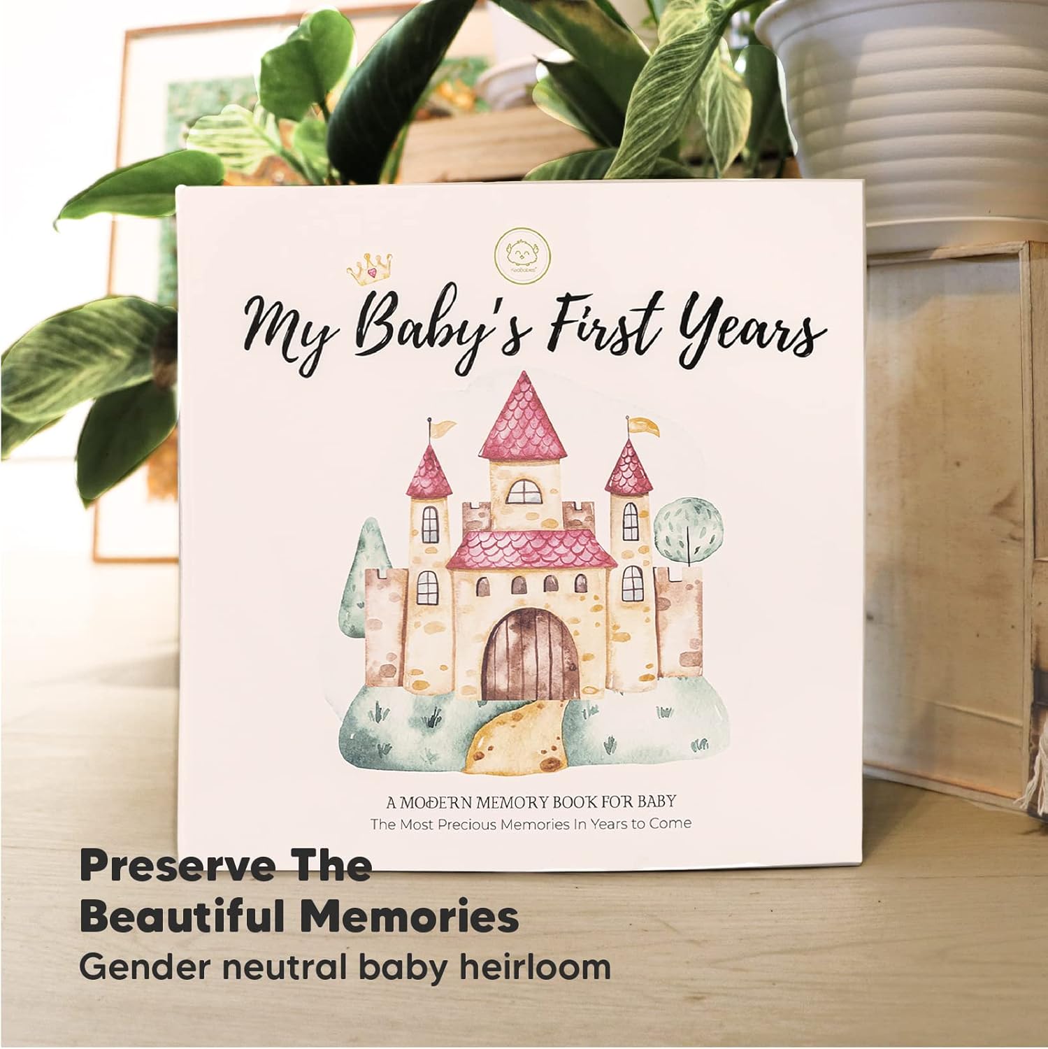 First 5 Years Baby Memory Book Journal - 90 Pages Hardcover First Year Keepsake Milestone Baby Book For Boys, Girls - Baby Scrapbook - Baby Album And Memory Book (FairyTale) : Baby