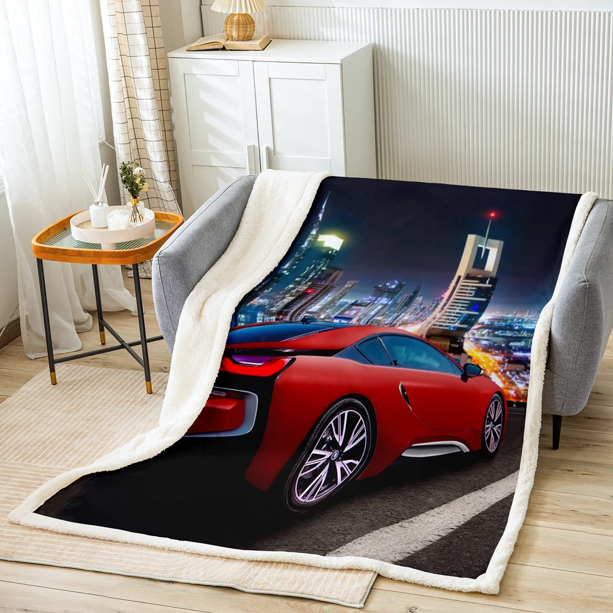 Loussiesd Sports Car Blanket, Red, Racing Car, Cuddly Blanket for Children,  Boys, Girls, Extreme Sports Blanket, 130 x 150 cm, Cool Speed Racing Car,  Flannel Fleece Blanket : Amazon.de: Home u0026 Kitchen