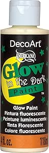 DecoArt DS50-10 Glow-in-The-Dark Paint, 4-Ounce, 4 Fl Oz (Pack of 1)