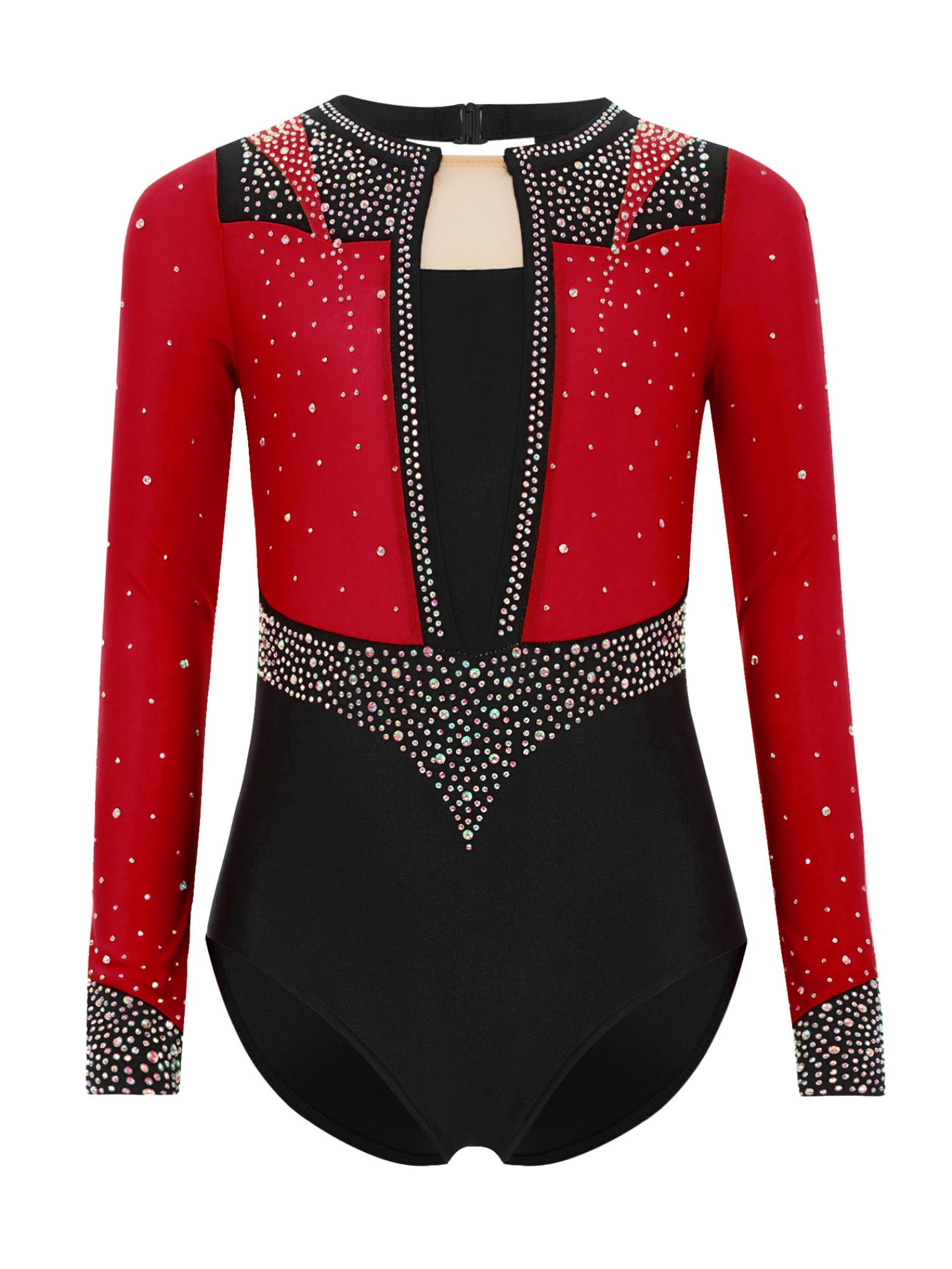 tlg Divisa Ginnastica Bambine Scintillante Abito Ginnastica Con Shorts Pantaloni E Elastico Capelli Leotard Maniche Lunghe Abito Competizione Costume Danza