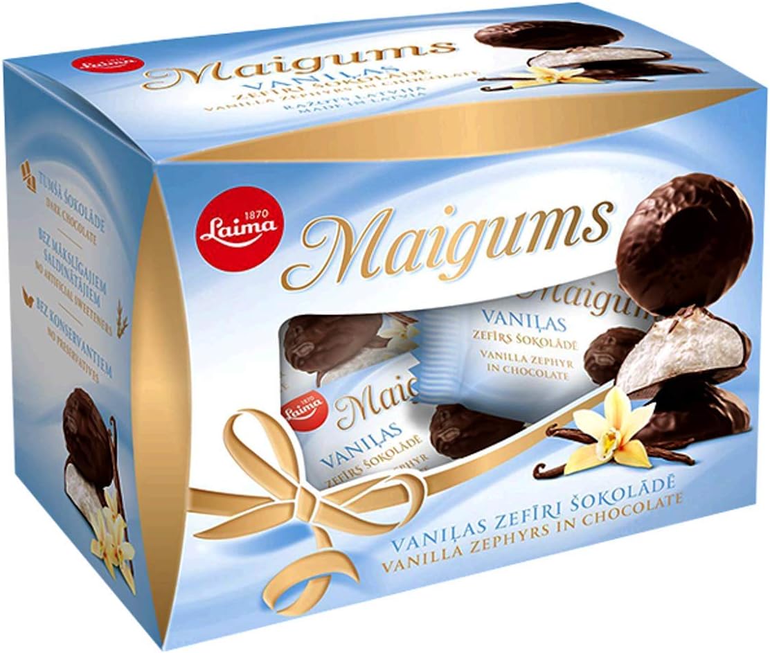 LAIMA MAIGUMS Marshmallows With Vanilla Chocolate - 185g