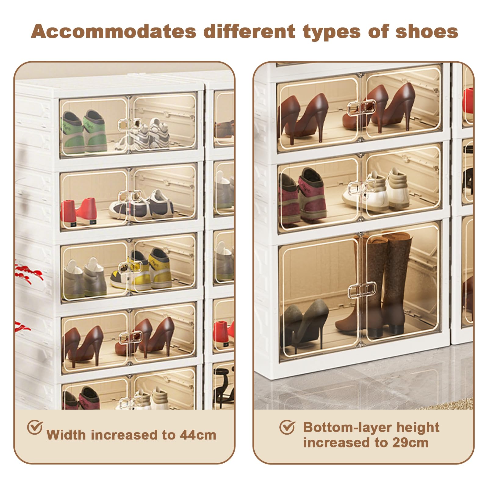 CIMLORD 9-Tier Foldable Shoe Rack For Closet Entryway India