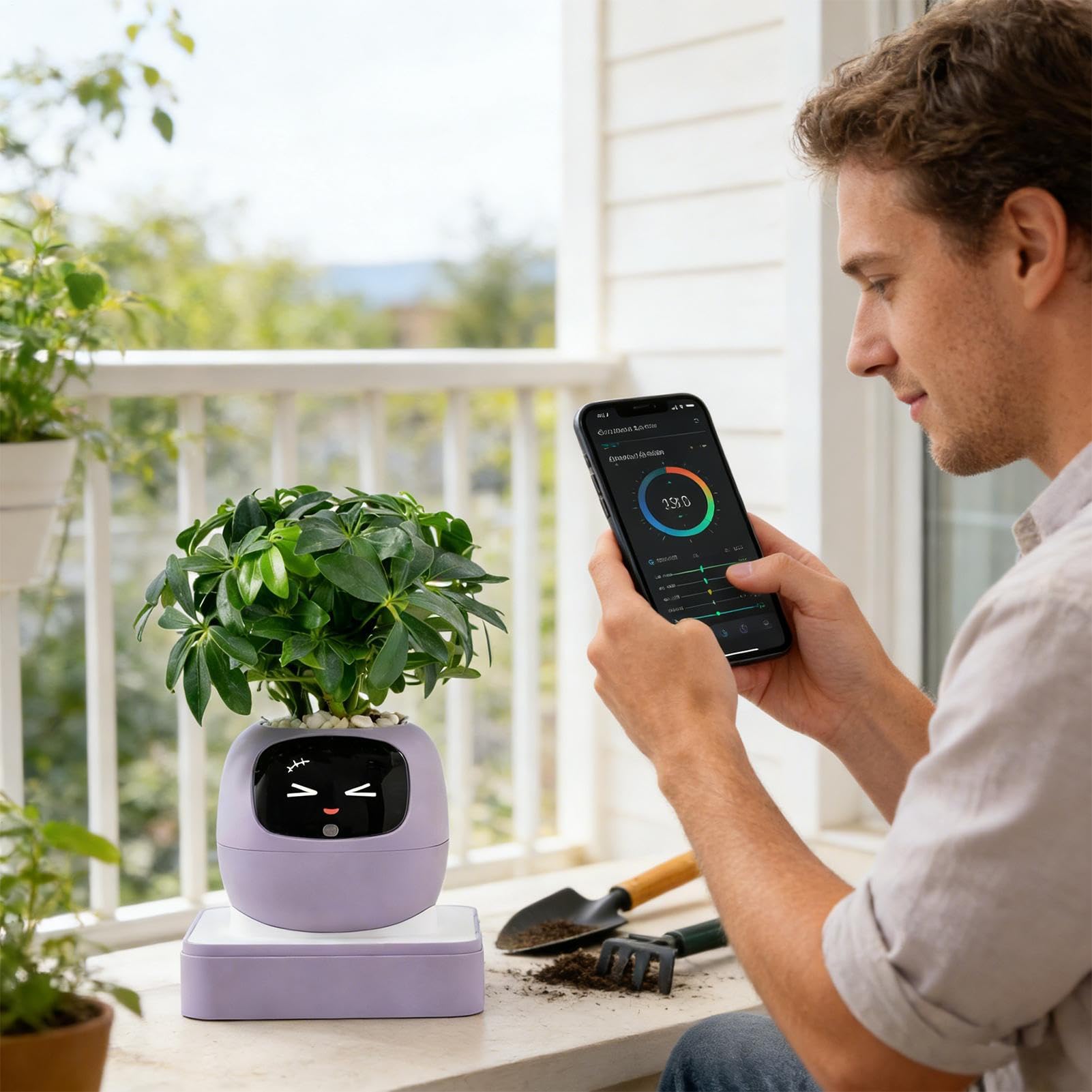 Vaso Fioriera Intelligente Portavasi Multifunzione con Espressioni | Vaso per Piante Carnivore Per Interni Appartamento Balcone Patio Principianti Compleanno San Festa Della