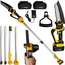 Mini Podador Nakasaki De Galhos serra Eletrica Bateria 30v com extensor 3M