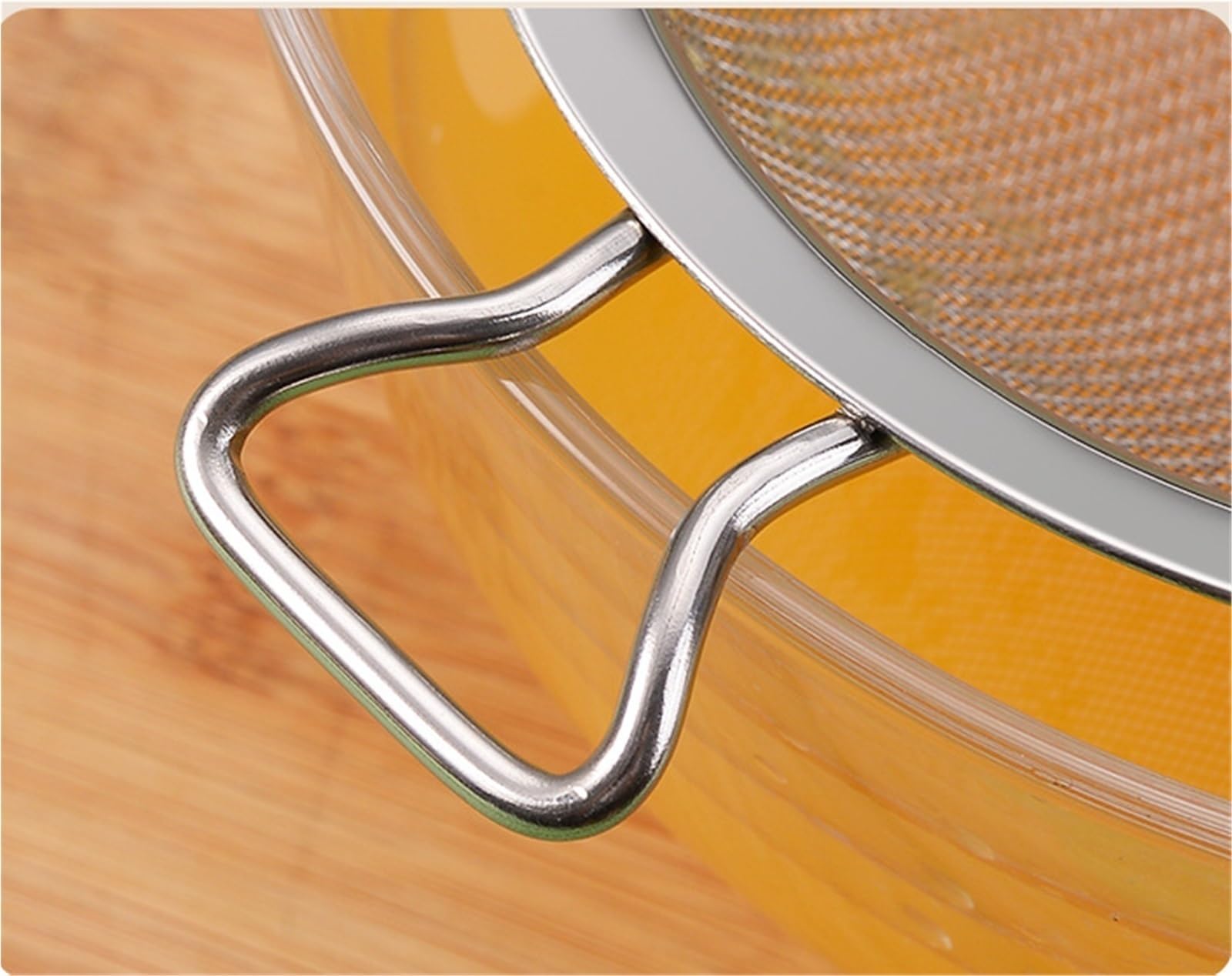 Espumadera, Cuchara Ranurada Colador De Pasta Cesta De Cocina Herramientas De Cocina Mango De Madera Antiescaldado Cuchara Coladora(42cm)