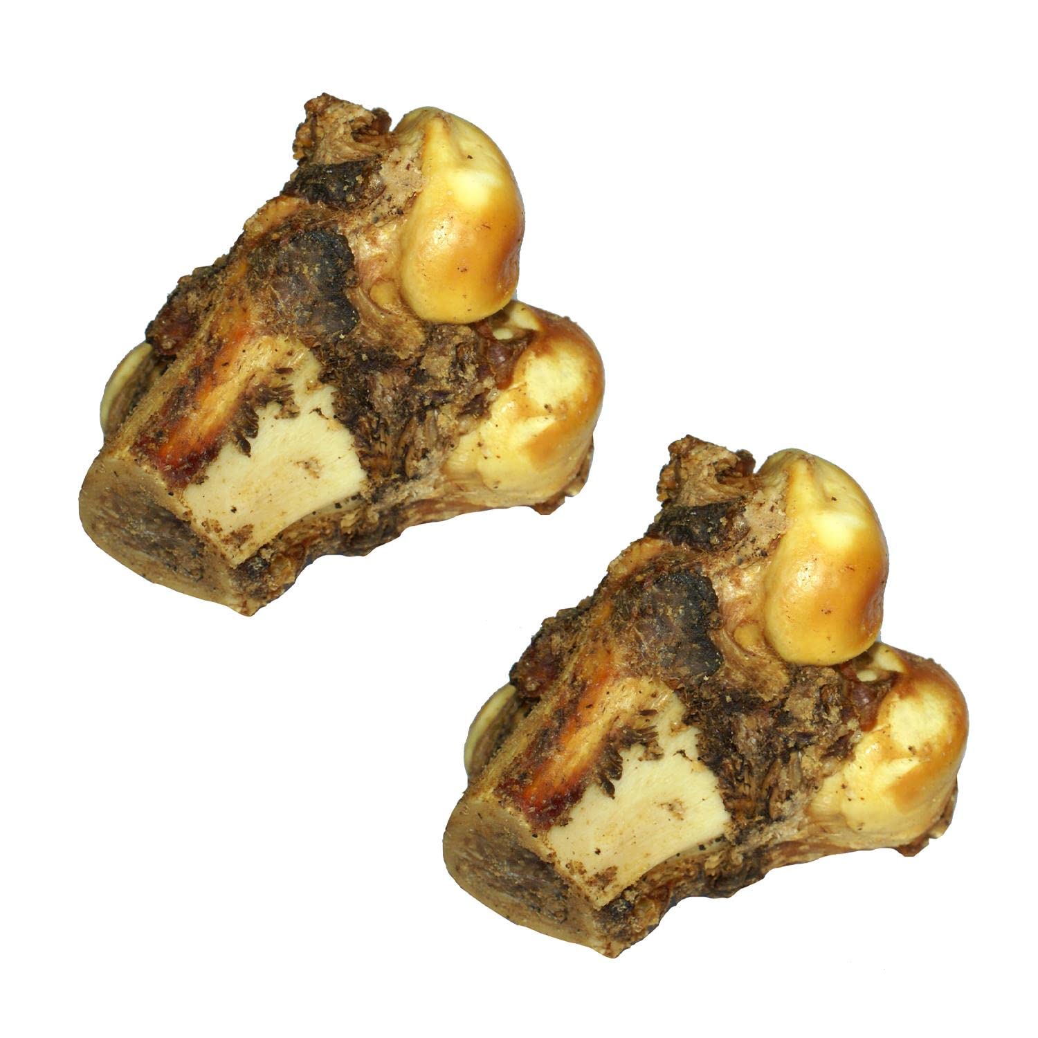 YöL Pack Of 2 Roast Knuckle Bone Buffalo Beef Flavour Large Dog Chew Treat Real Meat