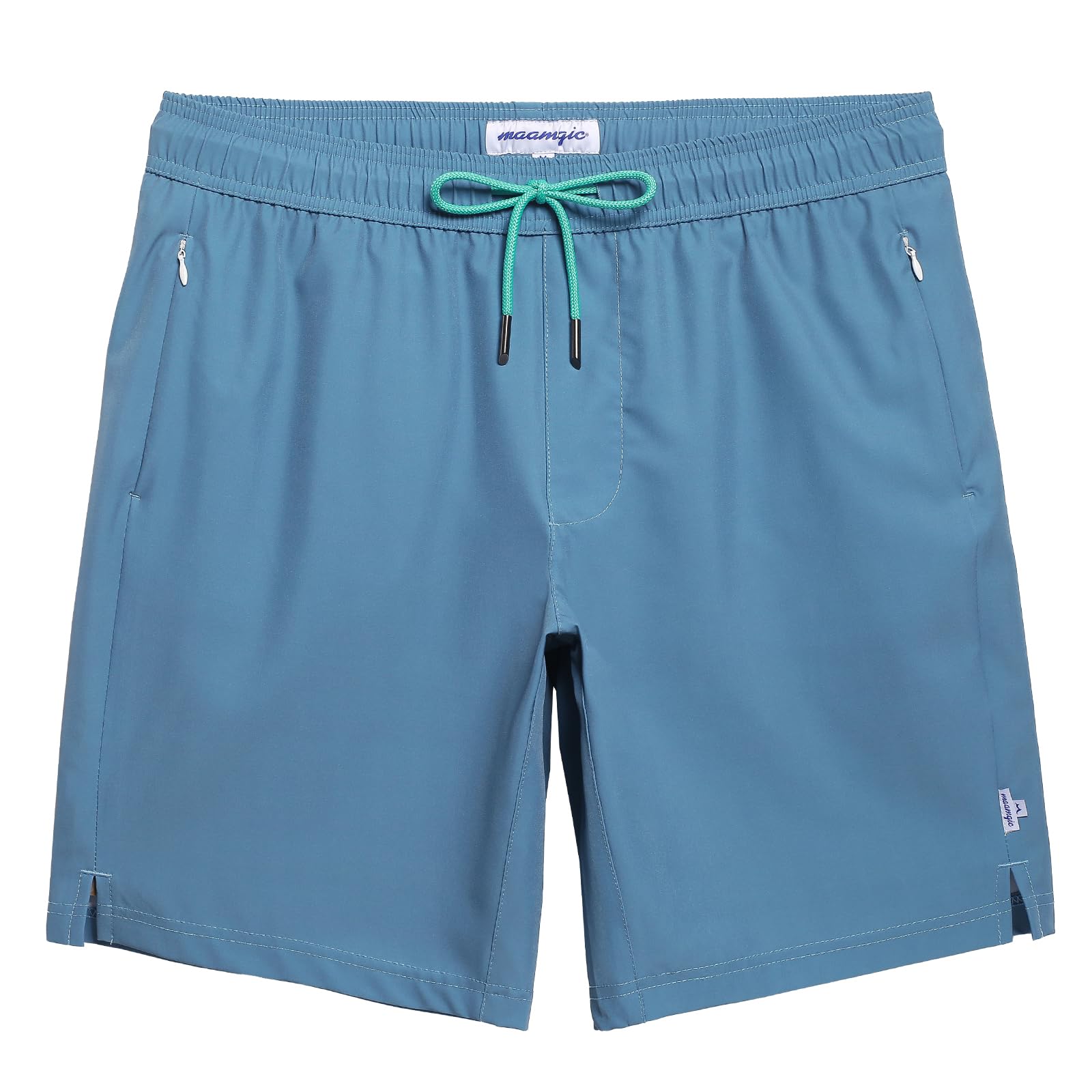 maamgic Mens Swim Trunks 9 Inch with Mesh Lining Bathing Suit Stretch Board Shorts with Zip Pockets for Swimming-picture-10