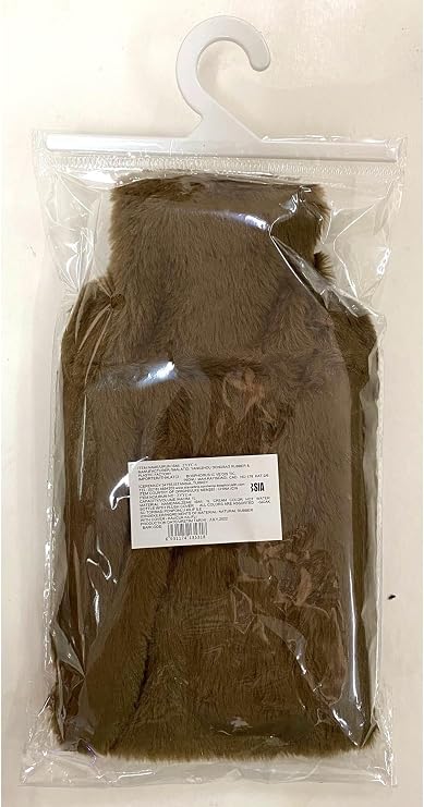 SICAK SU TORBASI YAN CEPLİ BEJ PELUŞ TERMOFOR 27x17x2cm 1 LİTRE