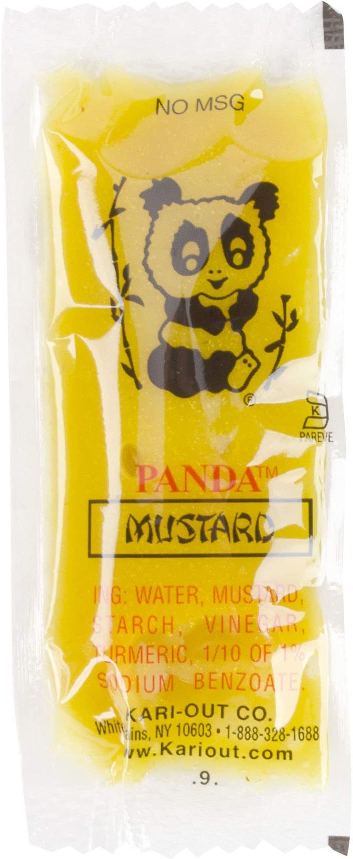 Hot Mustard Sauce Chinese Take Out Condiment Packets (100 Packets)