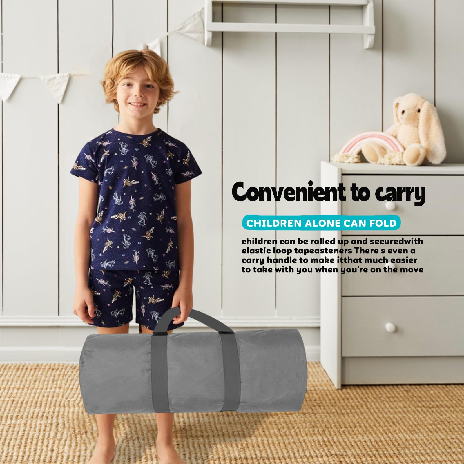 Duckbe Toddler Daycare Nap Mat - Preschool Sleeping Bag with Pillow and Blanket, Custom Preschool Nap Gift for Kids, Comfortable & Cozy Nap Mat for Toddler Girl and Boy, Dark Pink & White