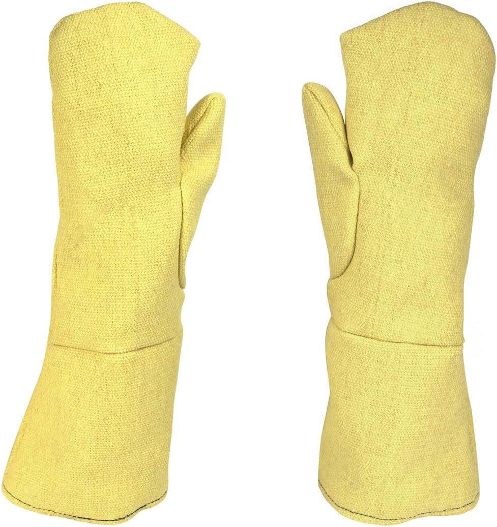 PMC Supplies LLC 18" Heat Resistant Kevlar Mittens for Precious Metal Casting Metal Melting Refining Safety Gear Equipment