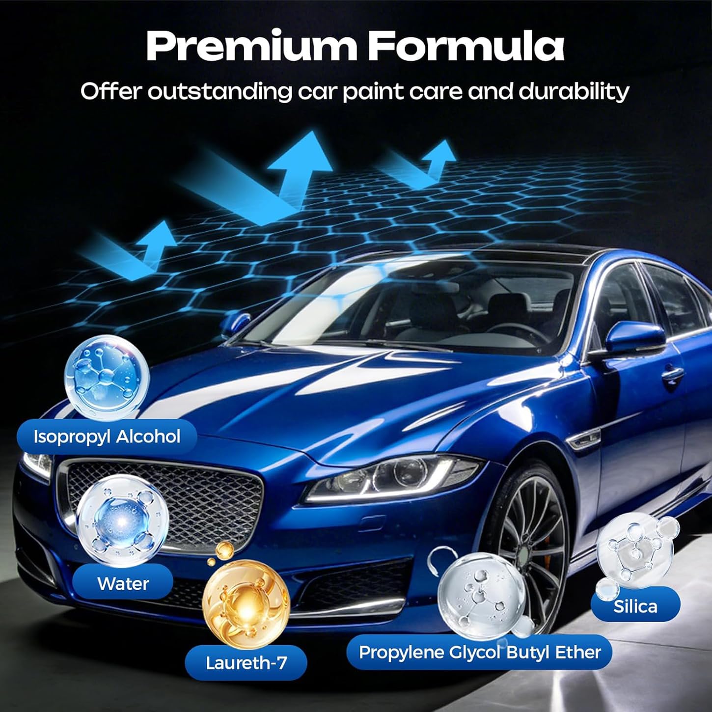 2026 New Car Coating Spray, Quick Effect Coating Agent for Car,Quick Effect Ceramic Wax Polish, Waterless Wash & Scratch Repair Spray, Removes Oil Film, Enhances Gloss & Hydrophobic Protection(2PCS) — view 3