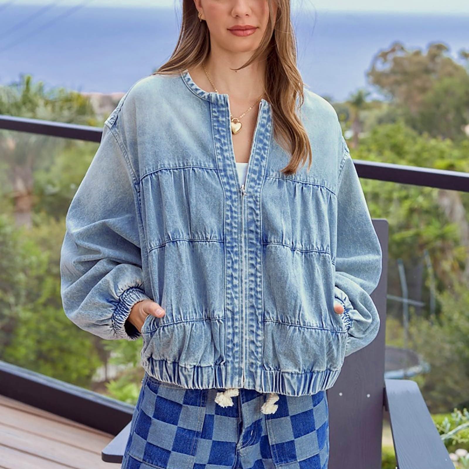 Générique Giacca Donna 2027 Vestibilità Aderente Blazer Leggero Autunno Lavoro Elegante Risvolto Diviso (BU1, XL)