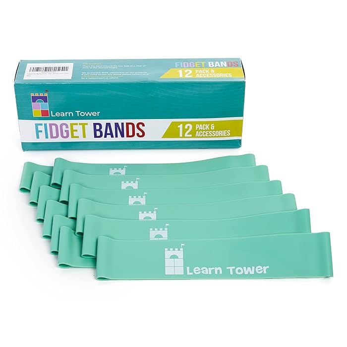 Buy Learn Tower Fidget Chair Bands for Kids (12Pack) Flexible Seating