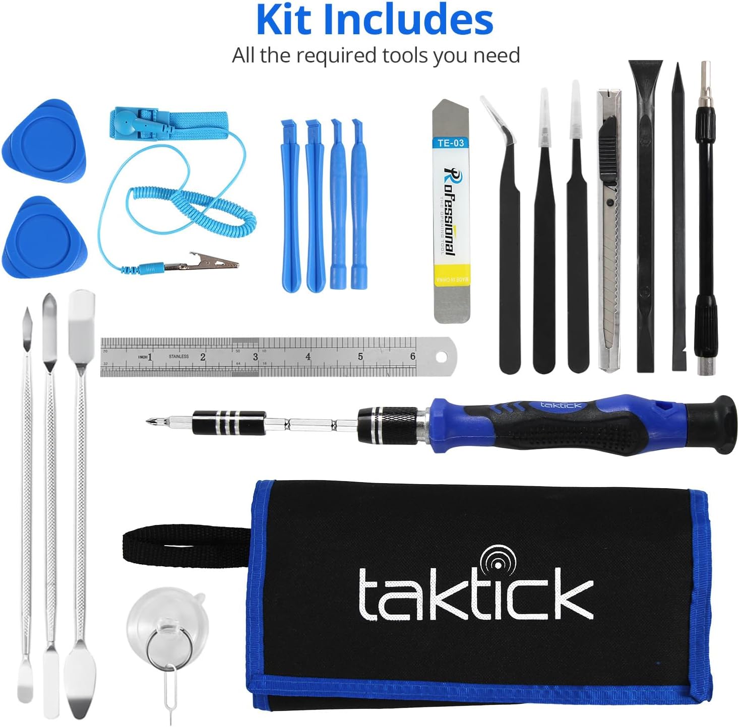 Precision Screwdriver Set 80-Piece Multi-Bit Screwdriver with Multiple Bits, Magnetic Repair, Tweezers, Suction Cups, Cleaners for Computer, iPhone, Laptop, PC, Cell Phone, PS4, Xbox, Nintendo