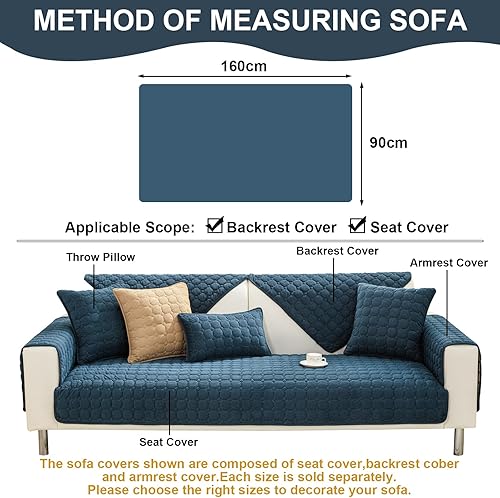 Vista 137 de Fundas para sofá, fundas universales mágicas para sofá, fundas elásticas para sofá en forma de L para sofá seccional, funda para sofá de 3 cojines