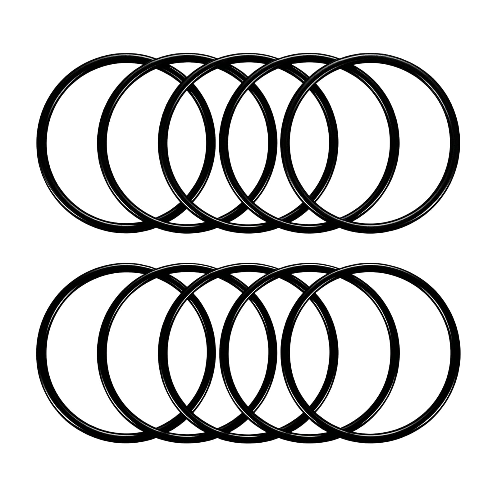 Mandouer Nitrile Rubber O-Rings, 70mm OD x 60mm ID x 5mm CS, Pack of 10