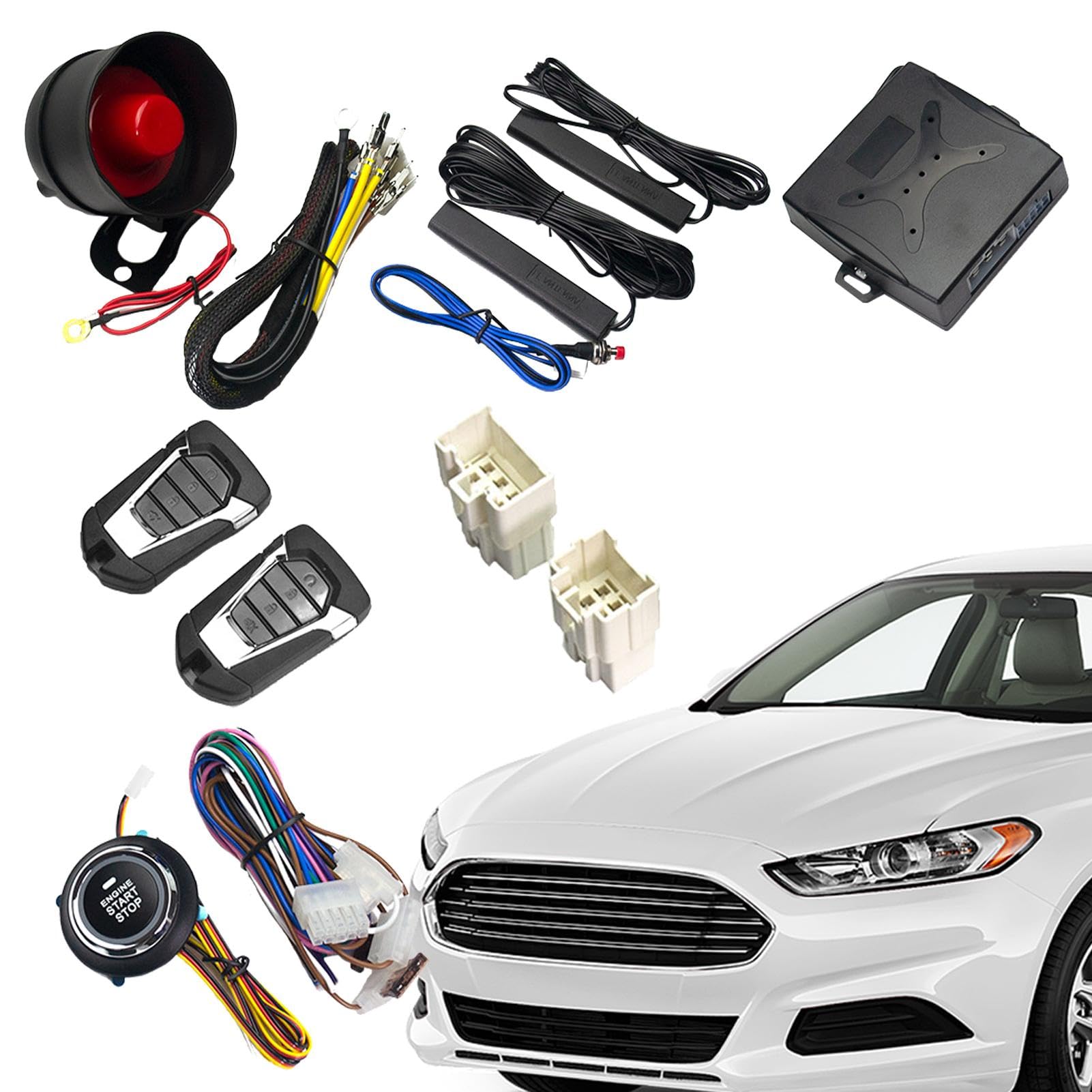 Alarme de Voiture Automatique, système d'alarme de sécurité de | Voiture | Système d'immobilisation d'alarme antivol,Antidémarrage d'alarme Passive et antivol, systèmes antivol de sécurité