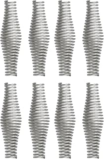 Spring Steel Grill & Wood Stove Handle Replacement, 4.3 Inch Conical Chrome-Plated Grip for Fireplace or Furnace Door, 4 Pcs(8 Pcs)