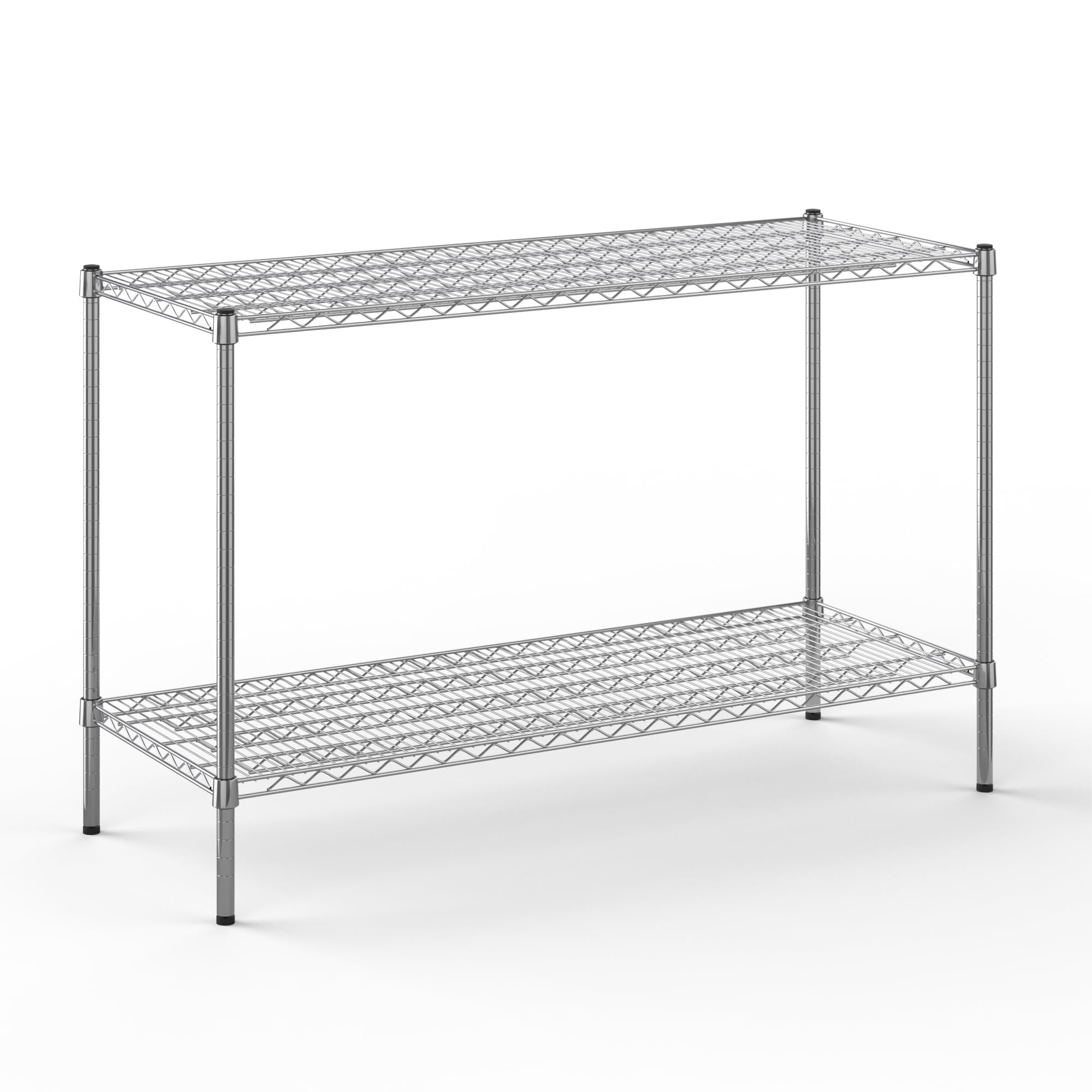 21" Deep x 54" Wide x 34" Height Wire Shelving Kit | 2-Tier | NSF Commercial Storage Rack Unit