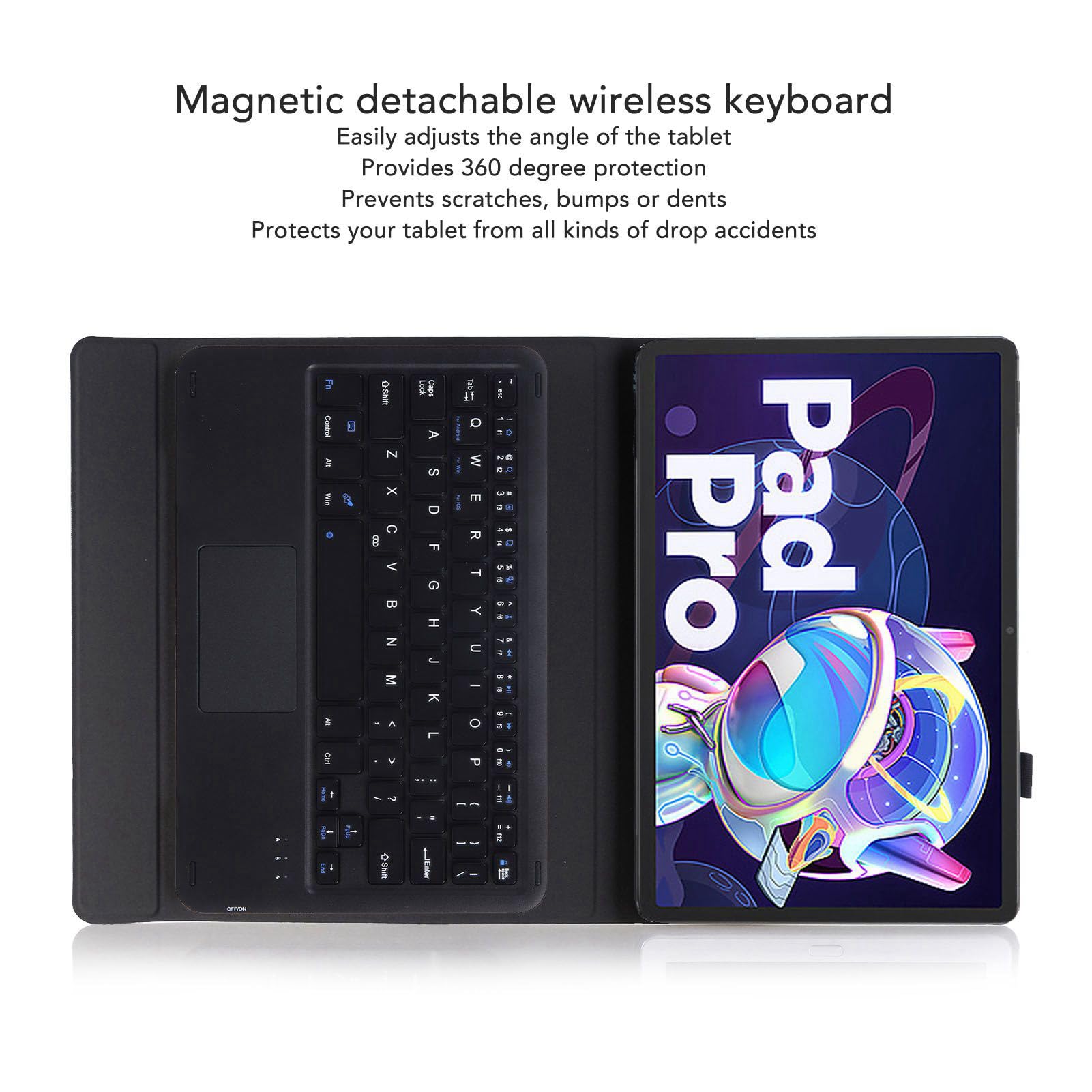 Funda con Teclado para Tablet Tab P11 Pro de 11,2 Pulgadas.