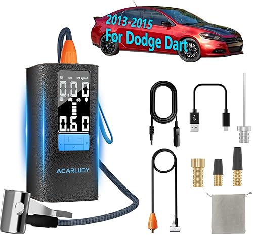 Inflador de neumáticos portátil con compresor de aire  Bomba de aire inalámbrica de 150 PSI 6000 mAh para neumáticos de automóvil, inflado 3 veces