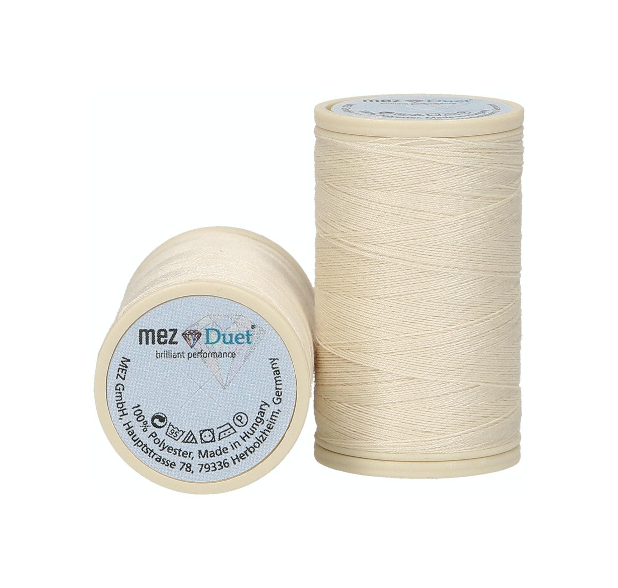 MEZ Duet Strength 100 4646100-01033 Beige Sewing Thread, 100% Polyester, 200 m