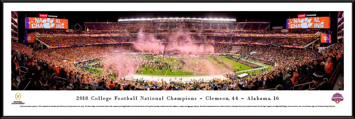 Clemson Tigers - 2018 College Football National Champions - College Posters, Framed Pictures and Wall Decor by Blakeway Panoramas