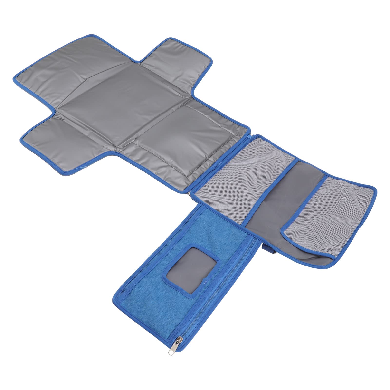 Cocoarm Fasciatoio per Neonati, Fasciatoio in Tessuto Non Tessuto, Pieghevole, Manico Staccabile, Portatile, per Pannolini da Viaggio, per Mamme, papà, Passeggino, Gite in Auto (BLUE)