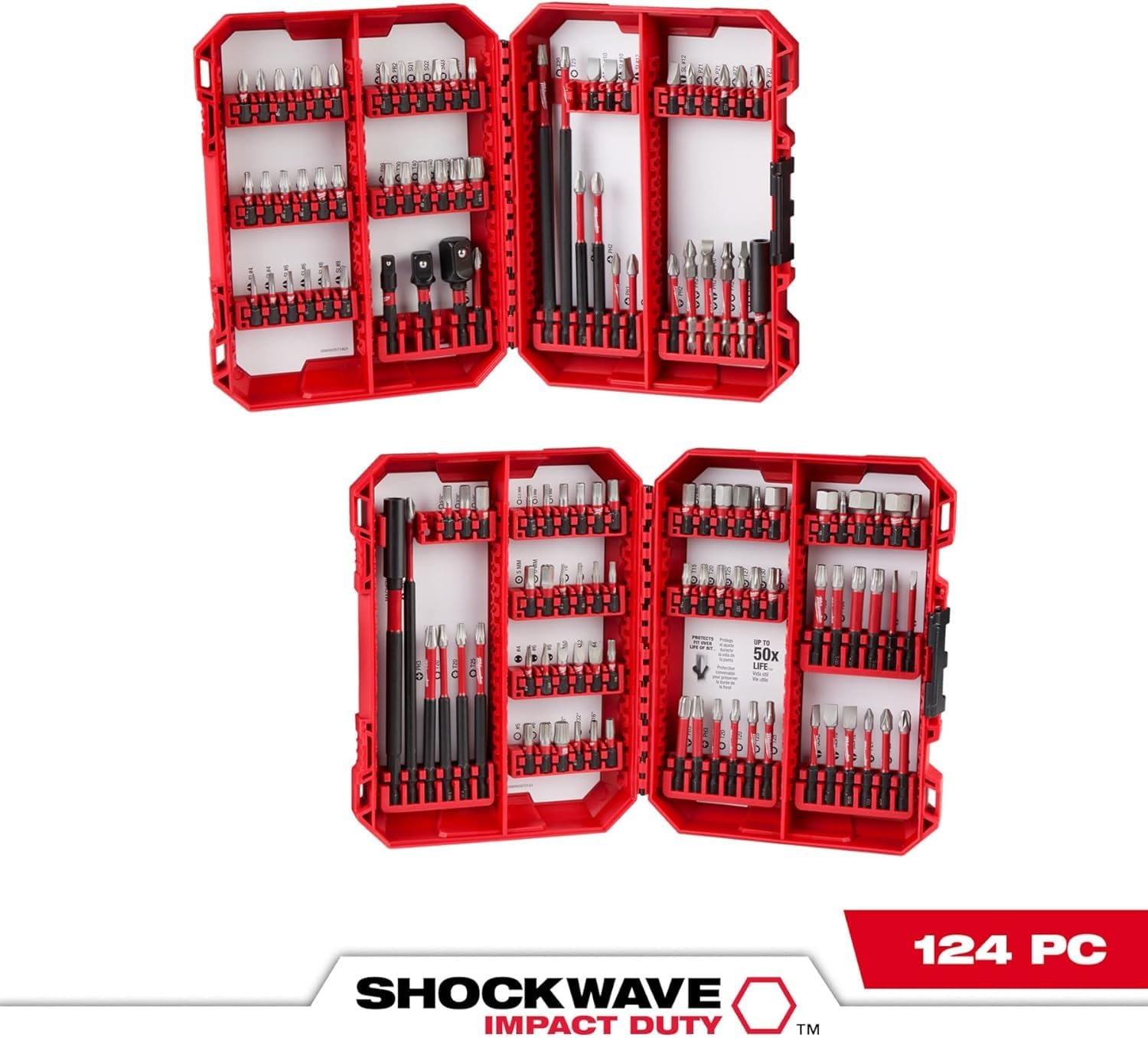 Milwaukee&reg; SHOCKWAVE&trade; Impact Duty&trade; 49-66-0532 Magnetic Impact Nut Driver, 1/4 In Chamfered Edge