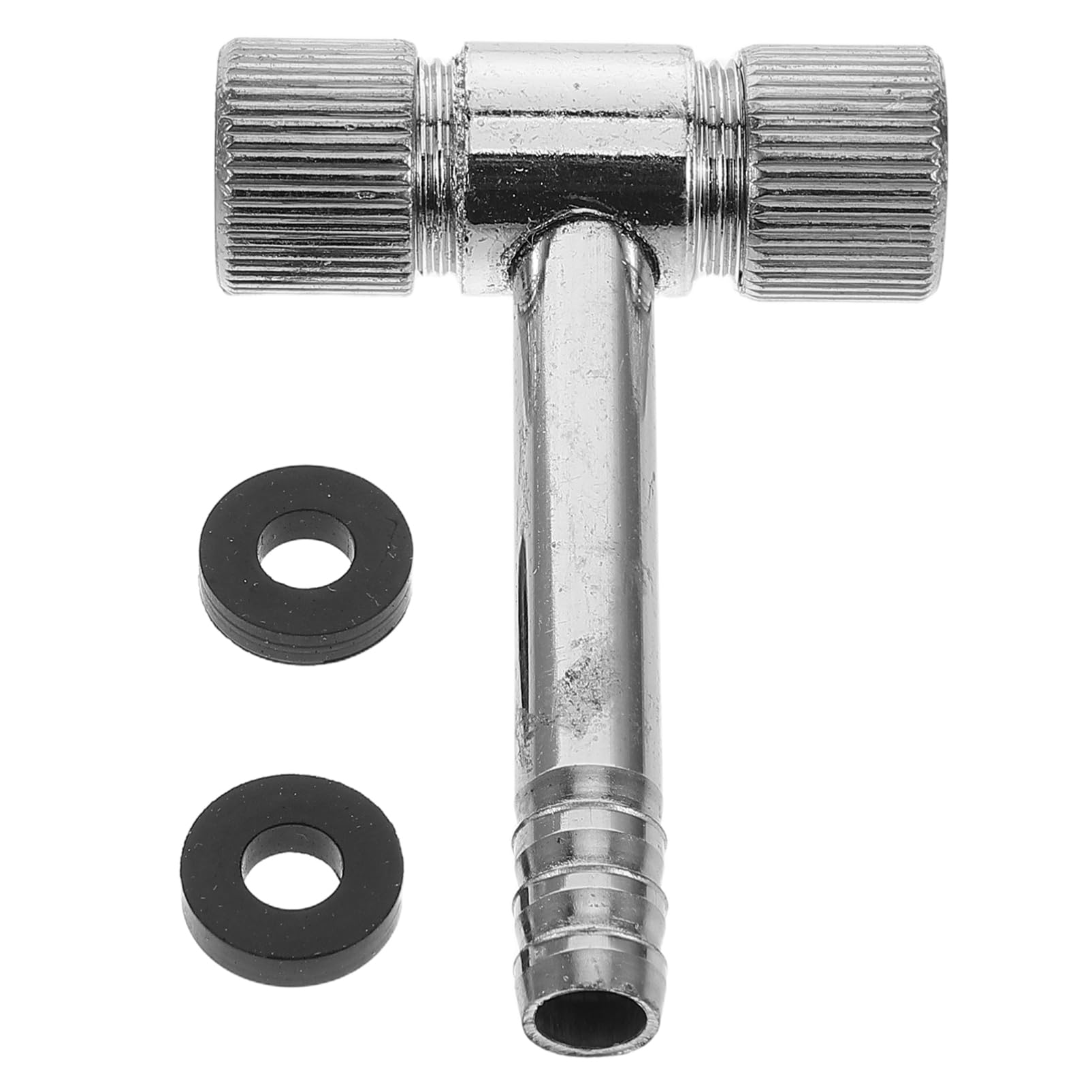 MOLUCKFU 2 Pcs Tire Inflation Valve Nozzle Connector for Air Pumps Durable Adapter for Cars Bikes and Motorcycles Compact Design for Easy Storage and User Friendly Operation