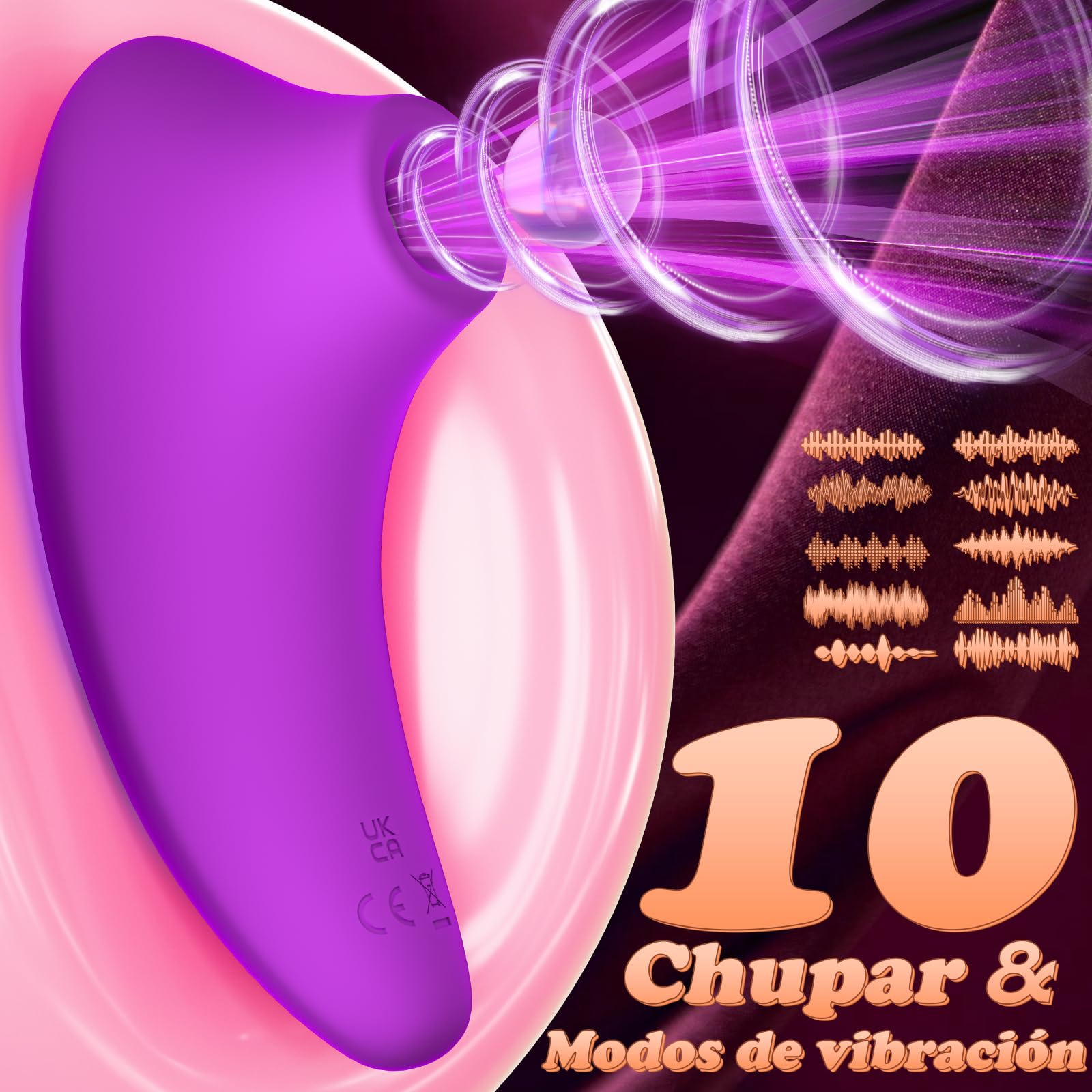 Vibromasseurs, Femme Clitoridien Puissant Suceur va et vient,Femme Sextoýs Couple Plaîsir Femme avec 9 * 9 modes de réglage Gode femme Sex Toýs Femme avec Imperméable à l’eau, rechargeable