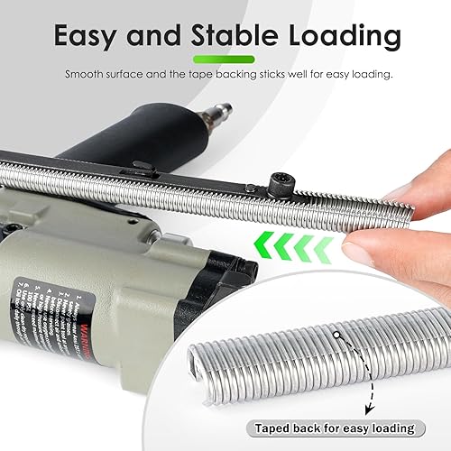 Miniatura 6 de CTS SC760C17 16 calibre 16 12" corona galvanizada anillos de cerdo 1000 unidades, grapas de anillo C para pistola de anillo de cerdo, grapas de