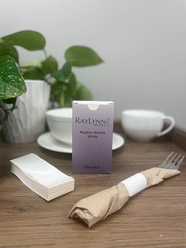 Paquete de 500 servilletas blancas de alta calidad, autoadhesivas, 1.5 x 4.25 pulgadas