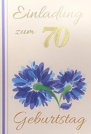 Einladungskarten 70 Geburtstag Frau Mann Mit Innentext Motiv Blaue Blume 10 Klappkarten Din A6 Im Hochformat Mit Weissen Umschlagen Im Set Geburtstagskarten Einladung 70 Geburtstag Mann Frau K180 Amazon De Burobedarf Schreibwaren Einladungskarten 70 Geburtstag Frau Mann Mit Innentext Motiv Blaue Blume 10 Klappkarten Din A6 Im Hochformat Mit Weissen Umschlagen Im Set Geburtstagskarten Einladung 70 Geburtstag Mann Frau K180 Amazon De Burobedarf Schreibwaren