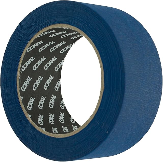 Coral 71503 Easy Blue Masking Tape for Indoor and Outdoor use 2 inch 50M roll