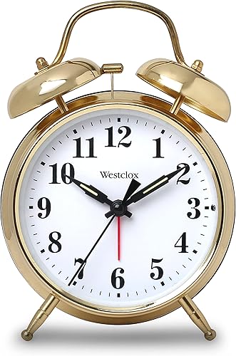 Big Ben Westclox - Reloj despertador de campana doble 70010G