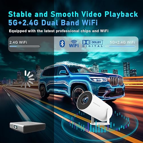 Miniatura 2 de Proyector con juegos incorporados más de 36,000 juegos retro mini proyector con WiFi y Bluetooth, proyector de películas de juegos 2 en 1 4K con 2