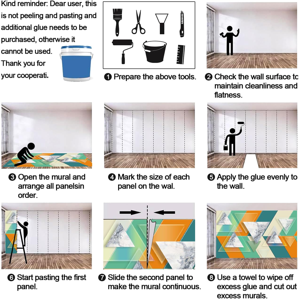 Papel Pintado Mármol Textura 250x175 cm Efectos 3D Papel Tapiz Fotográfico Tejido No Tejido Geometría Moderna Póster Fotomurales Decor Pared Para Dormitorio Salón Murales B-254