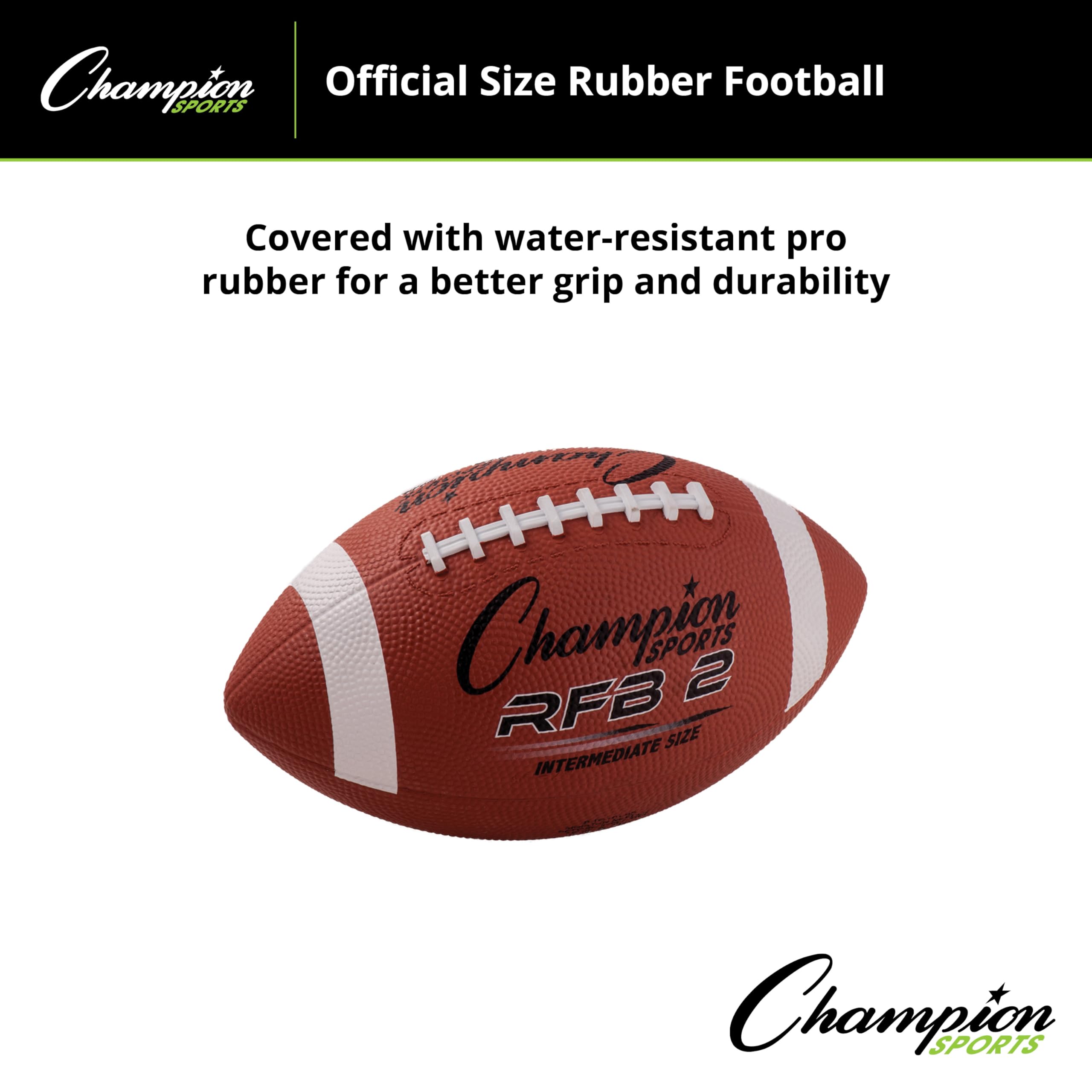 INTERMEDIATE SIZE RUBBER FOOTBALL