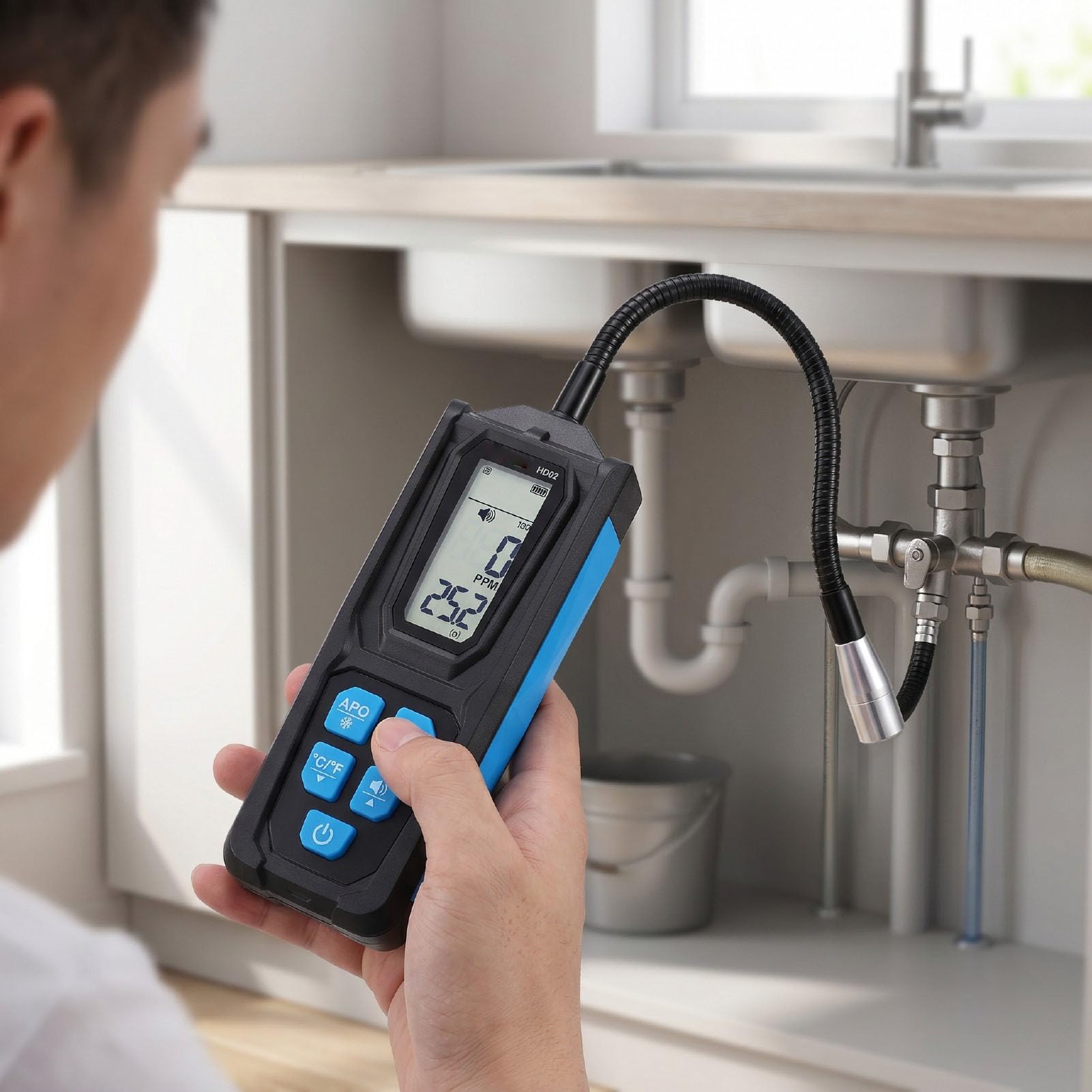 Vikye Rilevatore di Alogeni per R22 R32 R134a, Tester Perdite AC Auto