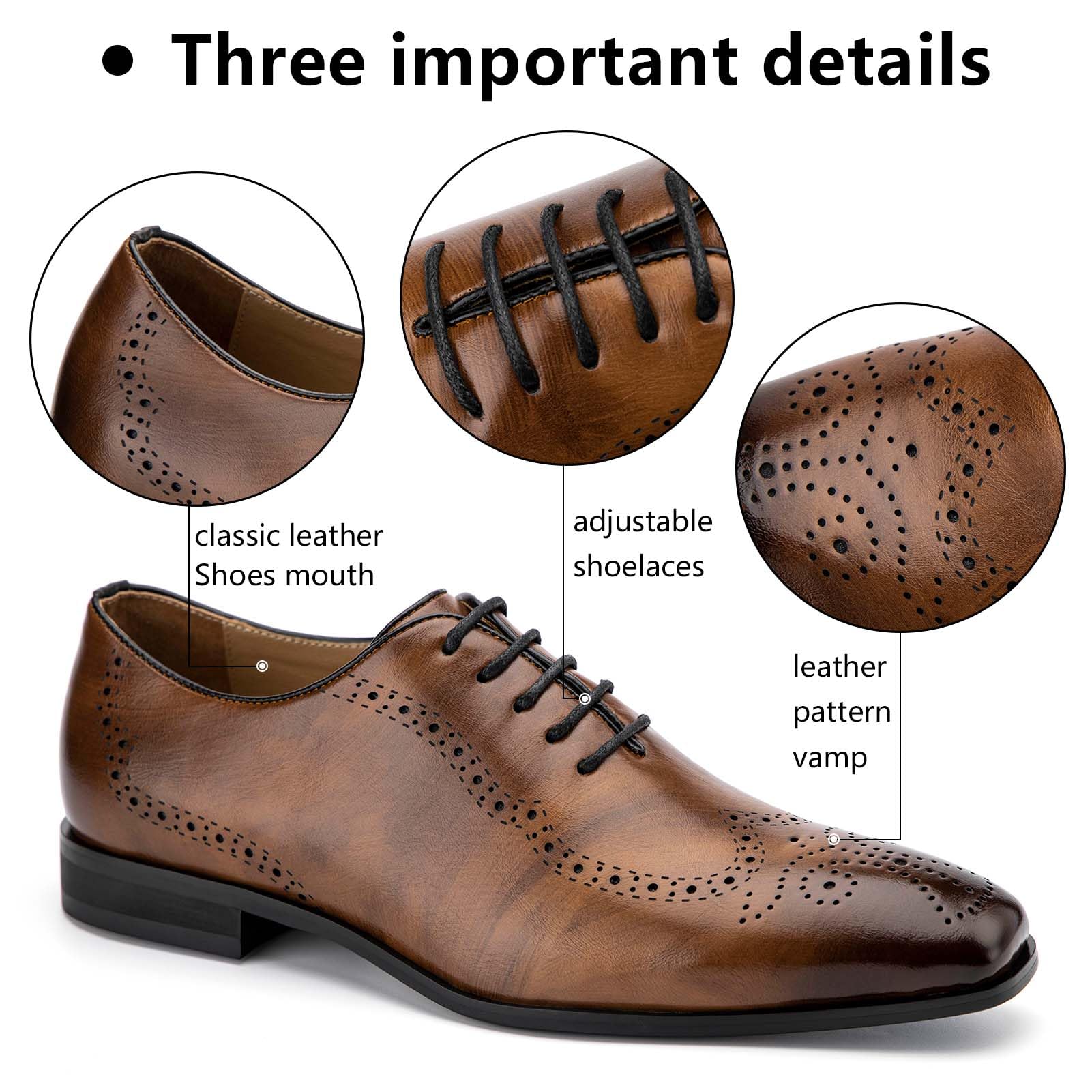 MEIJIANA Homme Oxfords Chaussure Homme Ville Cuir Business Chaussures à Lacets ete Chaussure Homme Mariage