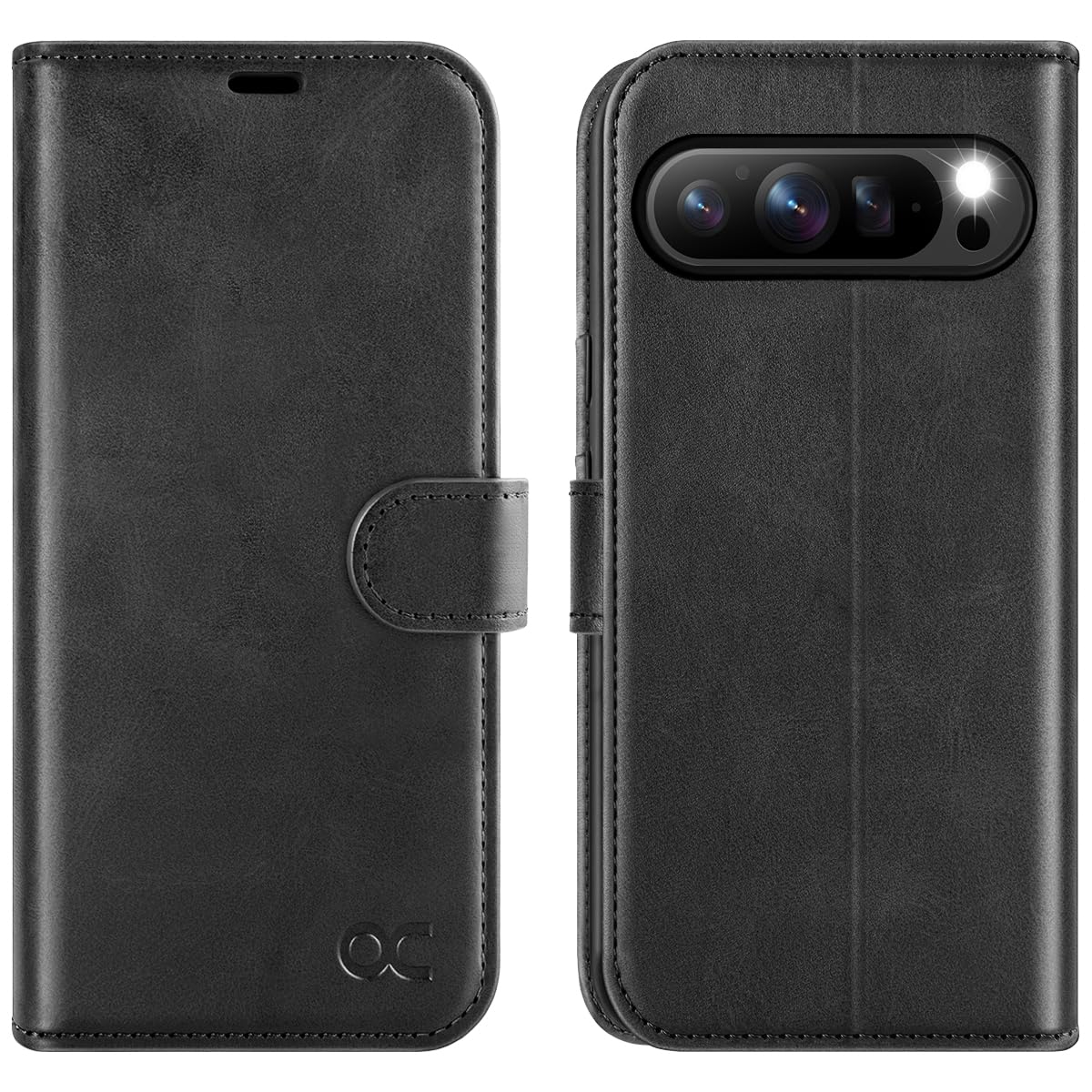 OCASE Compatible with Google Pixel 9 Pro XL Wallet Case, PU Leather Flip Folio Case with Card Holders RFID Blocking Kickstand [Shockproof TPU Inner