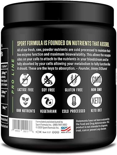 Organic Greens Superfood en polvo, vegano prensado en frío y Keto en polvo, sin OMG, polvo de jugo verde diario bajo en calorías