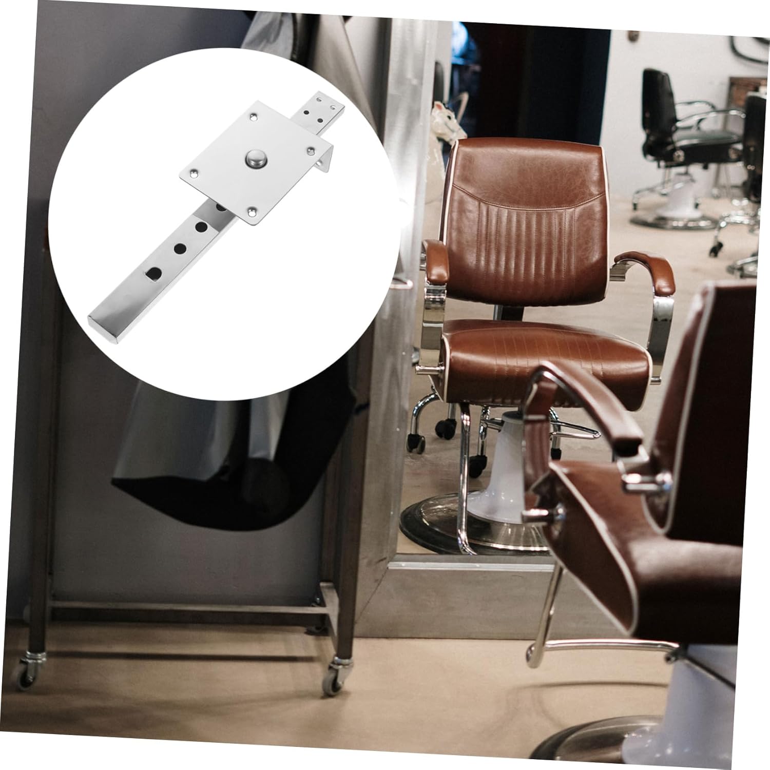 VALICLUD 4pcs Barber Chair Headrest Bracket Replacement Support for Salon Chair Lift Easy Installation Headrest Accessory for Hair Salon Use