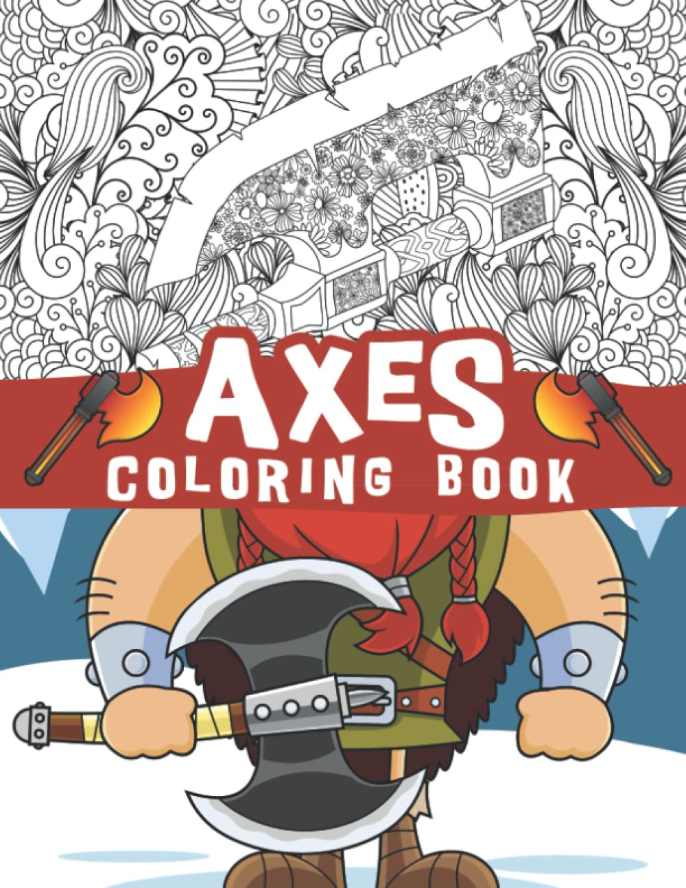 Buy Axes coloring book: Axe weapon, ancient axes, Battle axe, Medieval ...