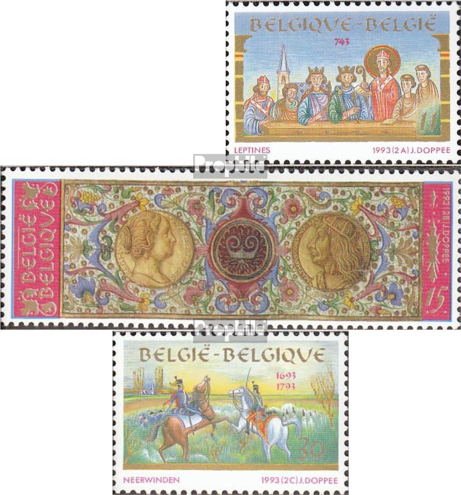 Belgium Stamps 2547-2551 Complete Set – 1993 Antwerp Issue, Unmounted Mint (MNH), Never Hinged