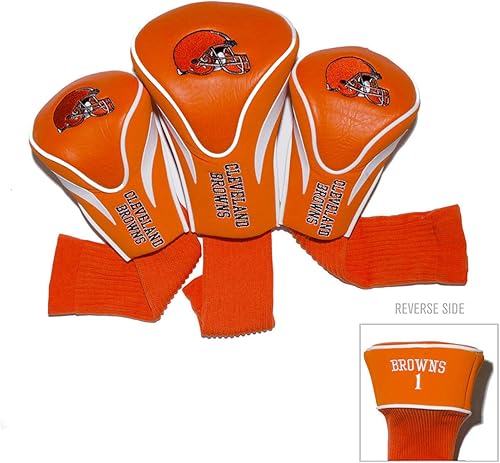 Vista 12 de Team Golf NFL Numeradas 1, 3 y X, se adapta a drivers de gran tamaño, utility, rescue y clubes de fairway, forrado de terciopelo para protección