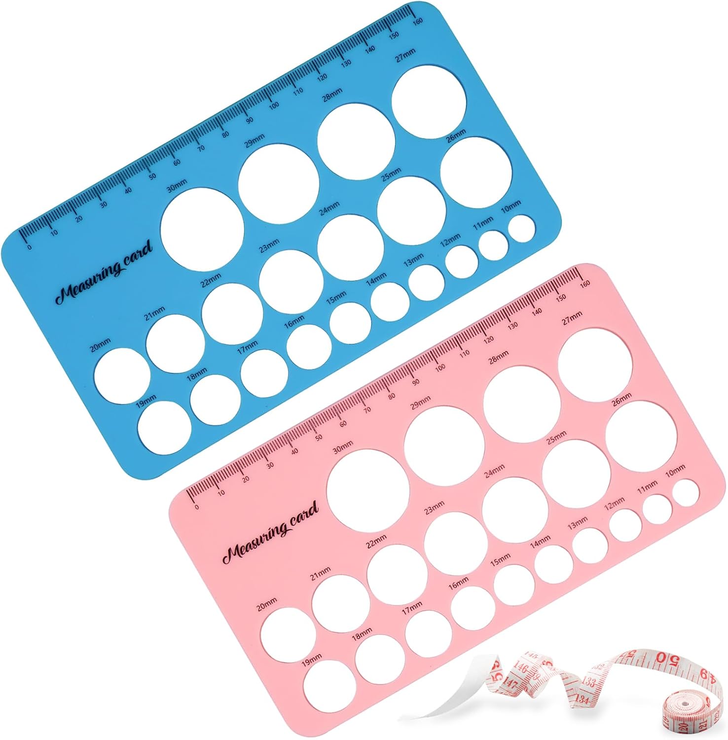 2Pcs Nipple Rulers for Flange Sizing, Silicone & Soft